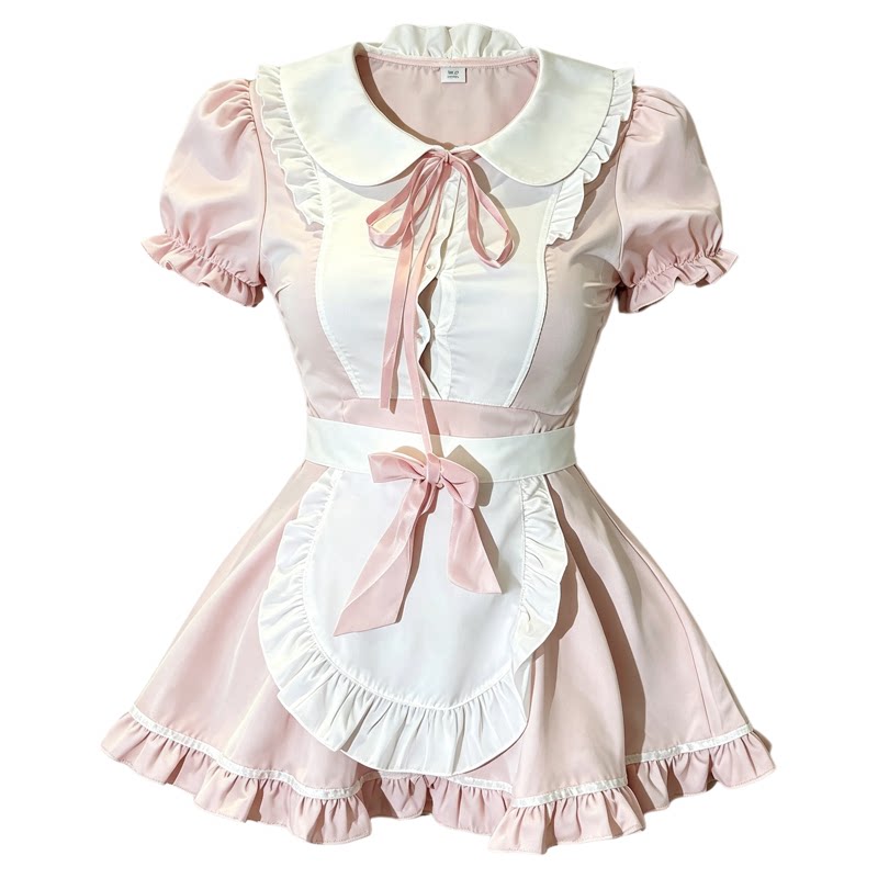 纯欲荷叶边女佣服女仆大码套装