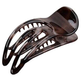 盘发夹子压夹头饰半扎发发夹高级感马尾高中号豹纹抓夹适量发量少