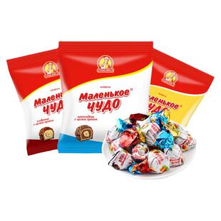Slavyanka俄罗斯国家馆进口斯拉夫糖果巧克力奶罐榛仁夹心糖果