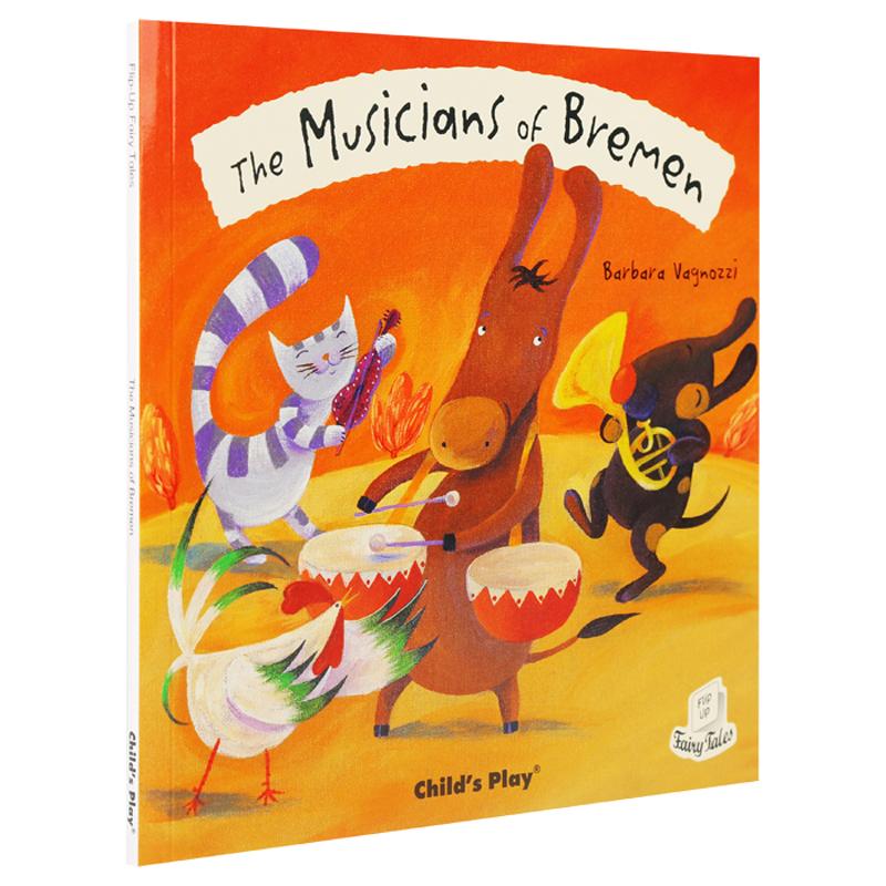 小彼恩图书 点读版 Musicians of Bremen 不莱梅的音乐家 英国进口 好饿的毛毛虫点读笔配套书 英文原版