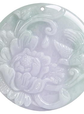 天然正品翡翠金鹊报喜玉石吊坠