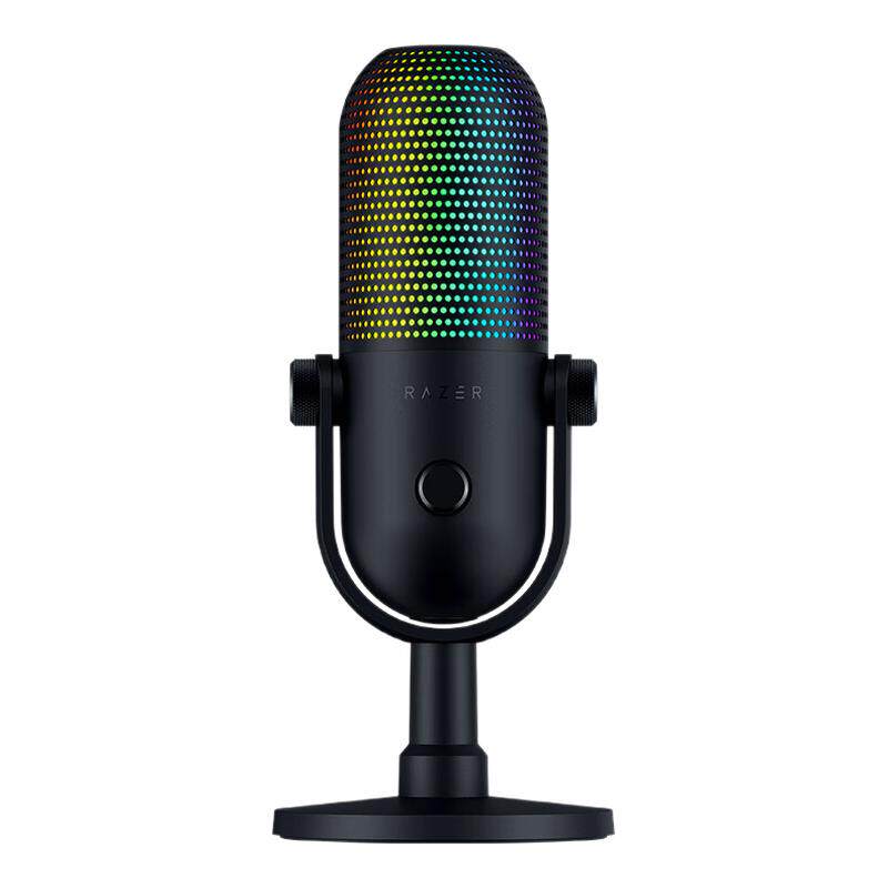 雷蛇(Razer)魔音海妖V3幻彩版 桌面麦克风直播唱歌专用麦克风