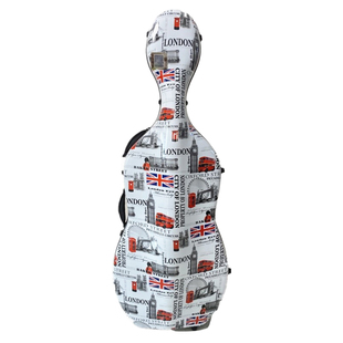 4/4碳纤维大提琴盒防水抗压轻便可托运大提琴盒赠松香防滑垫背带