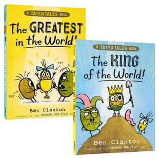 Tater Tales The Greatest in the World 土豆故事系列2册《独角鲸和水母》同作者 漫画桥梁书 小学课外读物 英文原版进口儿童图书