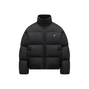 CLIMAX VISION易打理防泼水90绒十字印花面包羽绒服加厚保暖外套