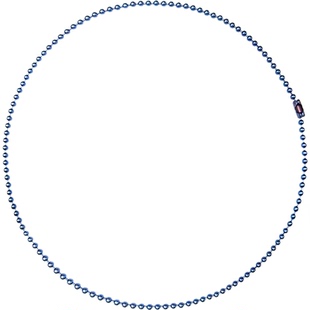 纯钛合金波珠链男式项链工牌工作证挂链军牌狗牌链条不变色圆珠链