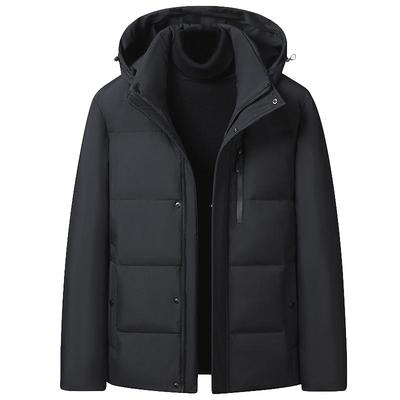 鸭鸭鹅绒羽绒服男活里活面爸爸装