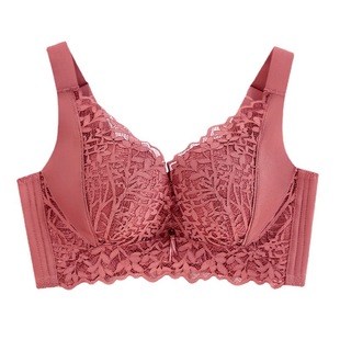 金时依8978无钢圈中薄五排扣内衣聚拢上托侧收副乳调整型蕾丝文胸