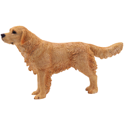 YFA金毛犬仿真狗模型车载摆件