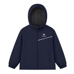 小骆驼儿童软壳冲锋衣2025新款防风户外休闲夹克男童女童连帽外套