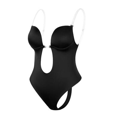 镂空露背隐形塑身连体衣Bodysuit