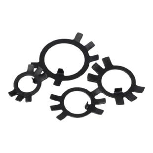 GB858铁圆螺母用止退垫圈六爪垫圈止动垫片锁紧垫圈锁片Φ10-Φ60