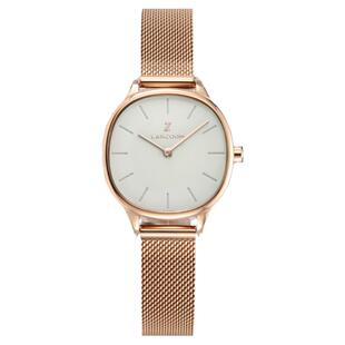 德国LANZOOM蓝族奶茶小金表女士手表女款轻奢时尚生日礼物送女友