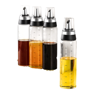 玻璃油壶防漏油瓶厨房家用不漏油调味料装酱油醋瓶不锈钢嘴大油罐