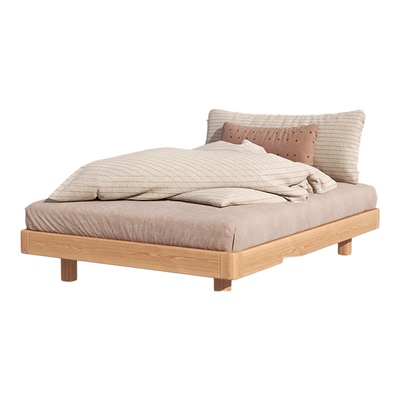 蒙氏儿童房地台地板床全实木