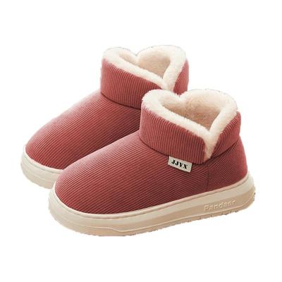熊猫牛牛包跟保暖休闲棉拖鞋