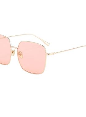 新款潮方框防晒装饰大脸显瘦墨镜