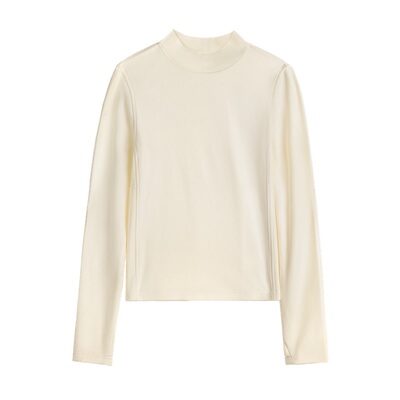 半高领加绒打底长袖T恤马登女装