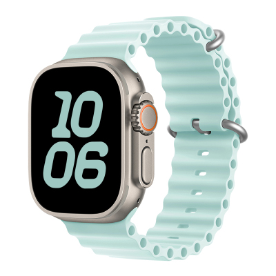 适用iwatch表带ultra2橙色冰蓝色