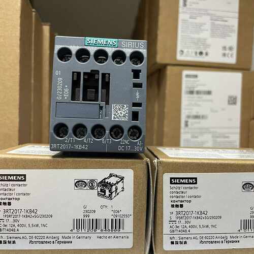 溢价-3RT2017-1KB42  功率接触器，AC-3e/AC-