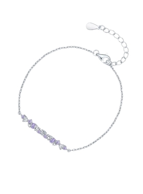 周六福几何手链女S925银星语星愿手饰高级感小众节日礼物送女友