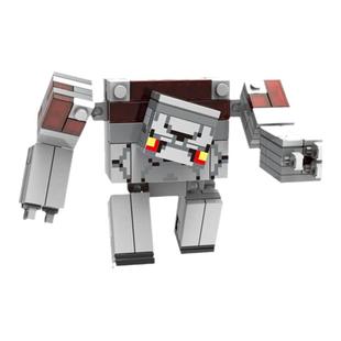 我的世界史蒂夫儿童男孩拼装积木玩具模型末影人红石怪大爬行者