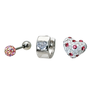 二十二丁目 爱心耳钉高级感女耳饰耳骨钉耳蜗钉耳环耳圈度假风