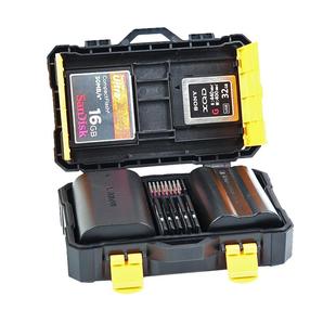 沣标相机电池储存卡收纳盒存放盒LP-E6电池盒SD内存卡保护盒CF卡盒储存盒佳能单反尼康D850索尼A7m3通用fz100