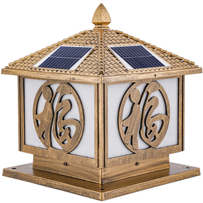 太阳能庭院灯户外防水照明柱头灯