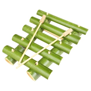 手工玩教具竹板琴竹管琴自制小打击乐器玩具八音琴小竹琴奥夫幼儿