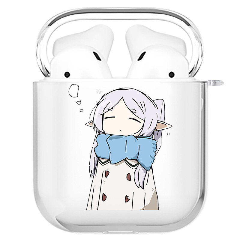 葬送的芙莉莲小众简约个性动漫无线蓝牙耳机套适用苹果AirPods3/2/1透明TPU软胶Pro创意分体式Pro2防摔保护
