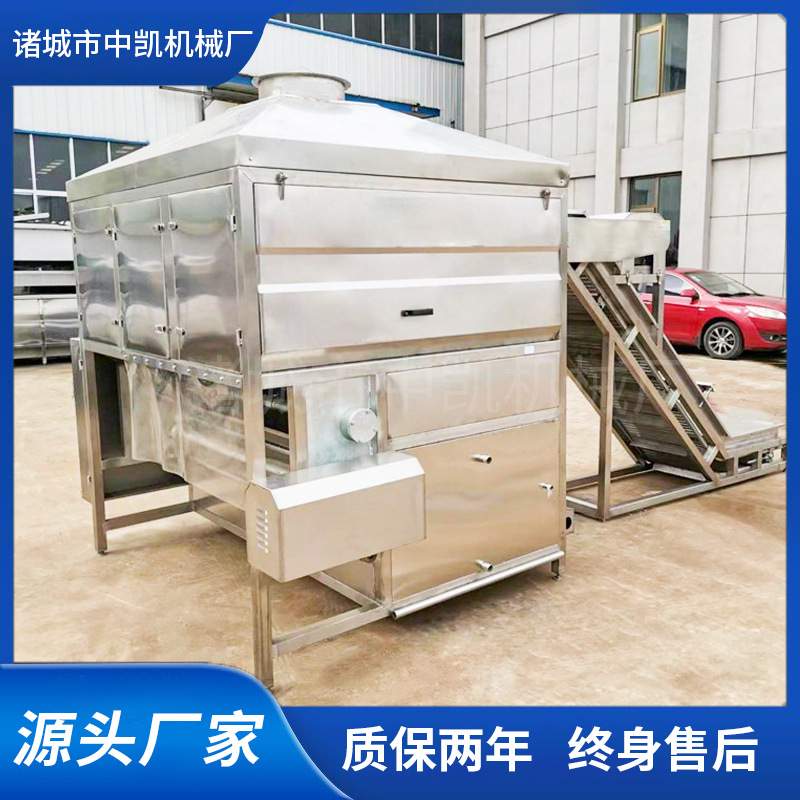 全自动猪头蘸松香机 整猪屠宰流水线设备 不锈钢生猪头蘸黄香机