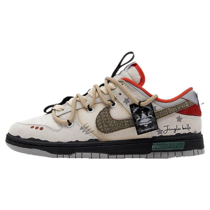 熊猫恶作剧Nike Dunk Low圣诞限定运动休闲鞋男复古板鞋-礼品签收