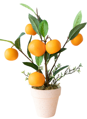 大吉大利仿真桔子树盆栽乔迁装饰