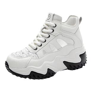 ZFCQ新款2026夏季厚底内增高罗马凉鞋女款真皮软底镂空洞洞运动鞋