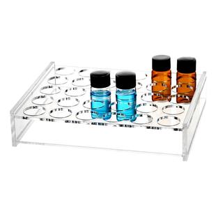 有机玻璃样品瓶架2/3/5/10/20/30/40/60ml进样瓶展示架子多孔定制