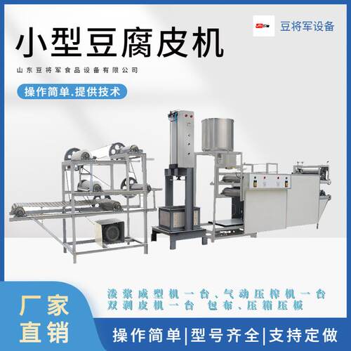 新款小本投资全自动豆腐皮机不锈钢家用小型东北干豆腐机器厂家