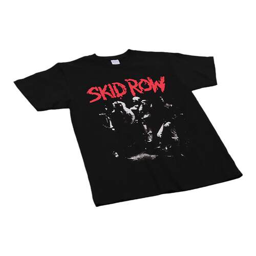 SKIDROW穷街乐队摇滚短袖T恤黑美式vintage男aft枪花nirvana涅槃