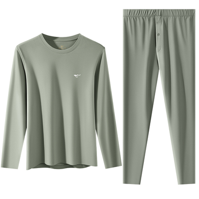 七匹狼男纯棉秋衣裤保暖内衣套装