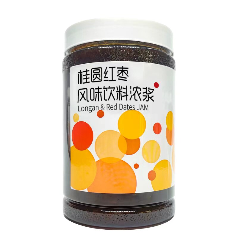 茗人道桂圆红枣桂圆果肉奶茶水果茶原料浓缩浓浆1.2kg