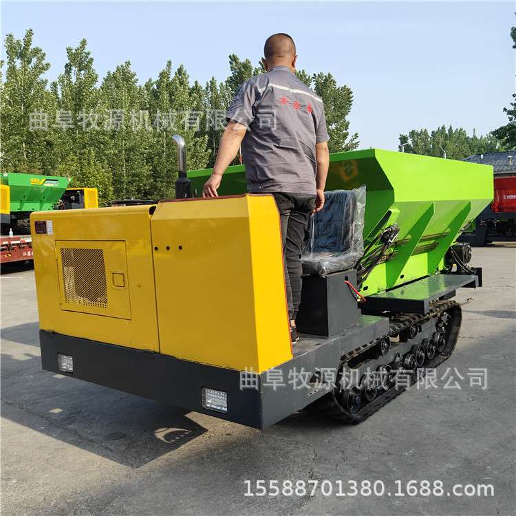 自走式撒肥机 大棚果园撒粪机 农田撒肥车 双圆盘农家粪撒肥车