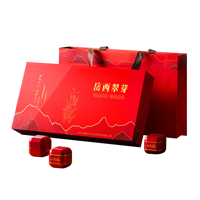 岳西翠芽特级贡尖高档小罐礼盒装