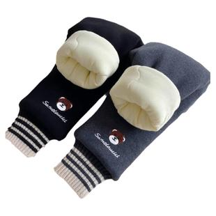 宝宝棉裤冬装加绒儿童蚕丝棉小童一条过冬裤子女童加棉加厚打底裤