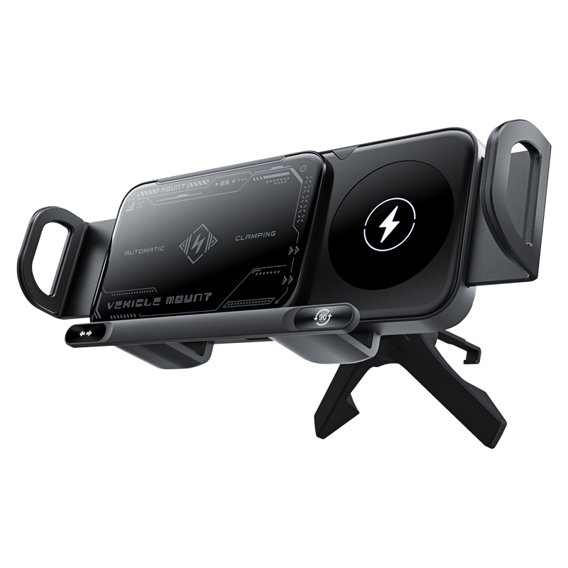 车载折叠屏手机支架无线充电器智能感应适用华为小米汽车导航新款