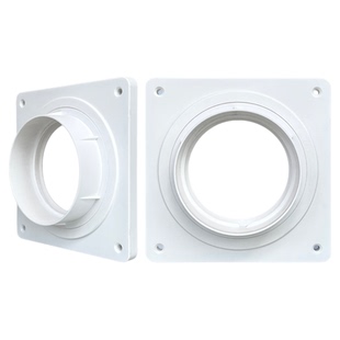 新风铝箔复合软管道方变圆法兰分风箱接口风口移动空调排风管接头