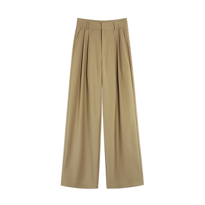 新款宽松垂感休闲拖地长裤