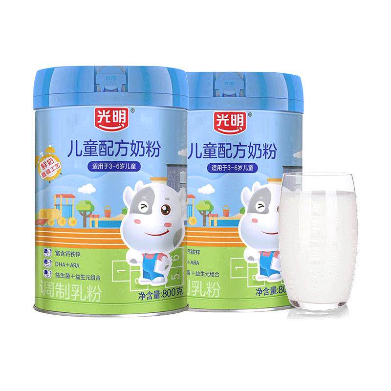 光明儿童成长配方奶粉800g罐