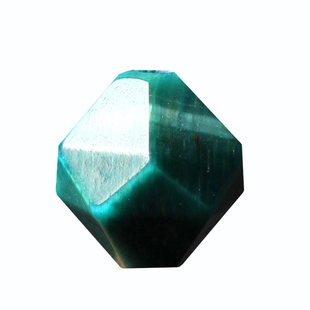 湖水蓝虎眼石钻石面切面散珠DIY手工饰品配件材料切角整包邮