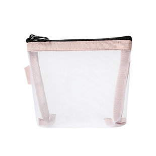 零钱包装钥匙口红杂物收纳小包透明网纱硬币包袋尼龙卡包迷你包中