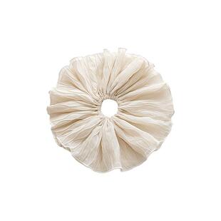 超大白色大肠发圈女2026新款高级感发绳丸子头扎头绳头花头饰发饰